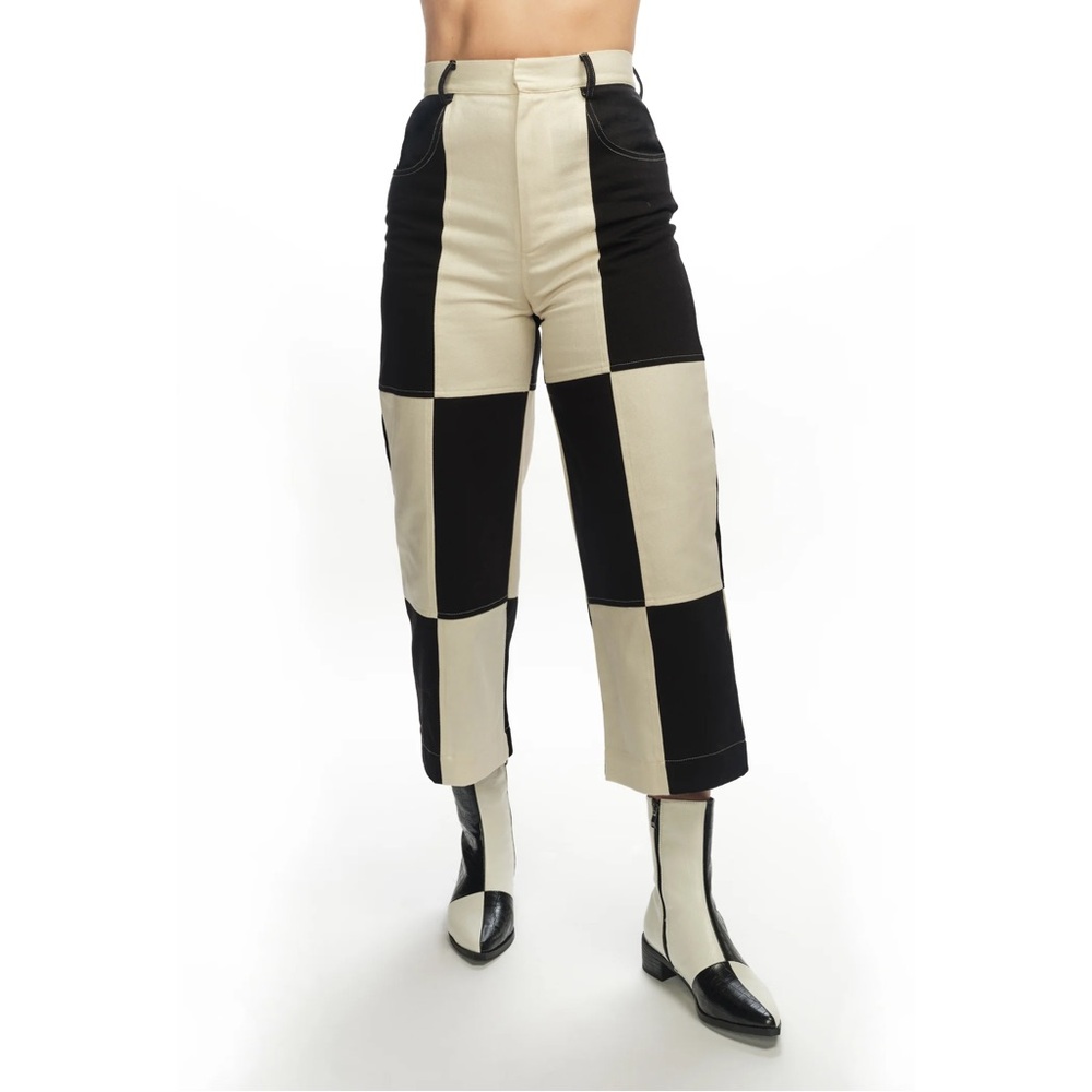 Hello Boyko Mccoy Pants - Black/Ivory Size 10